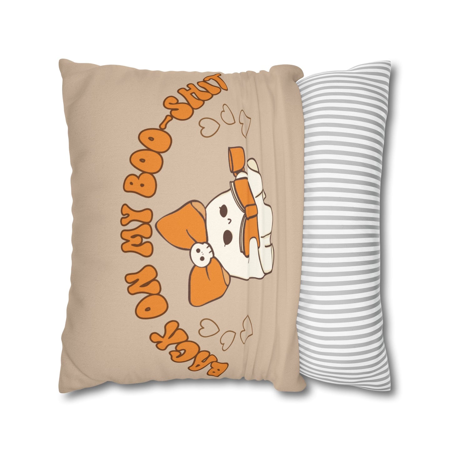 Back On My Boo-Shit - Halloween Pillow Cover