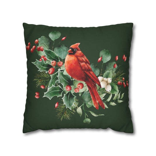 Cardinal Christmas Pillow Cover