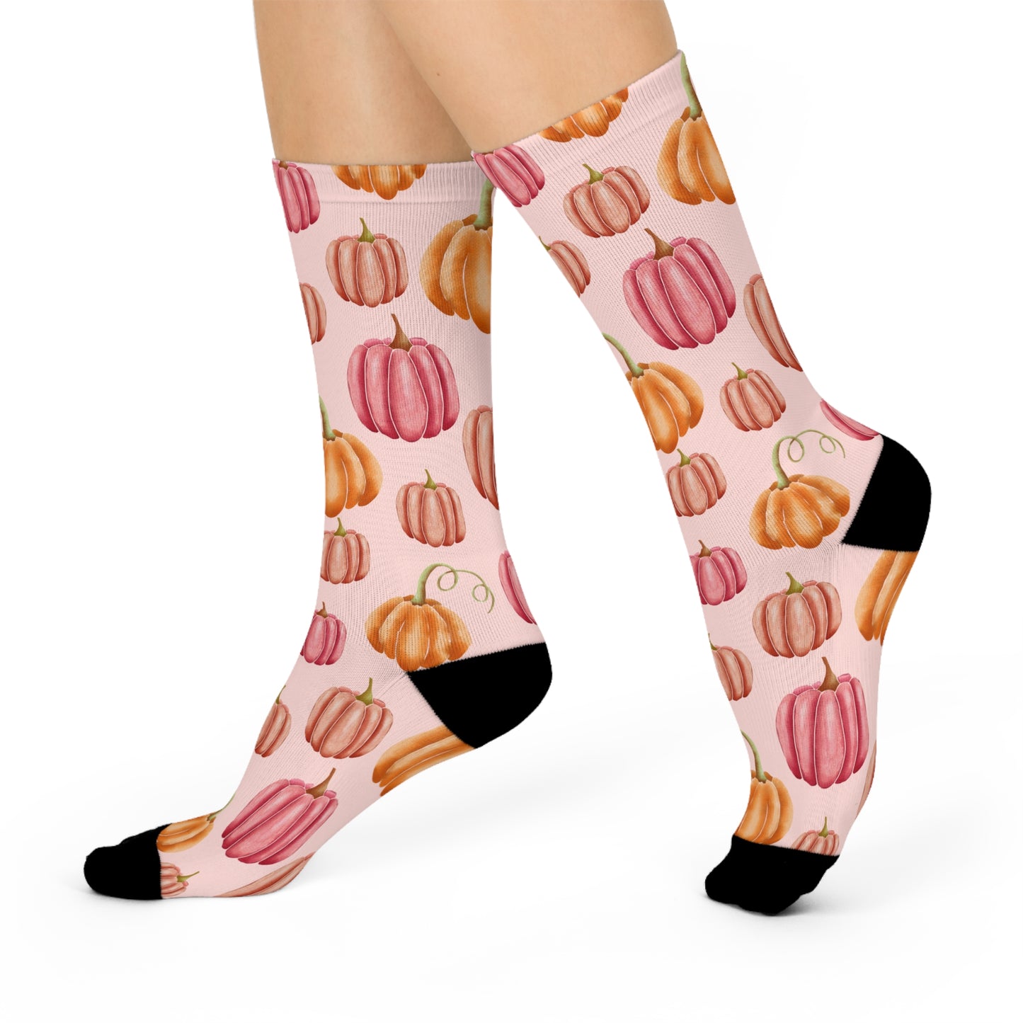 Pretty In Pumpkins - Premium Unisex Crew Socks