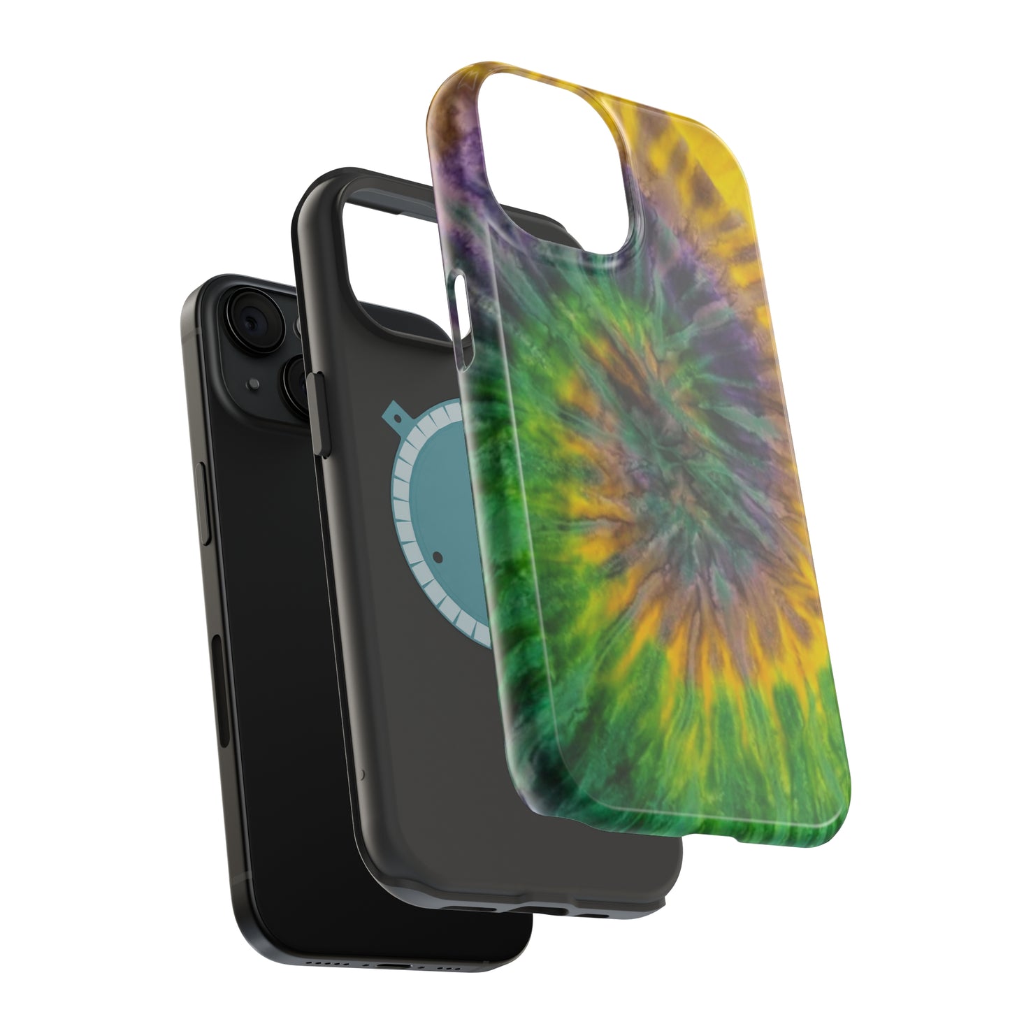 Mardi Gras Tie-Dye Print MagSafe Tough Case for iPhone