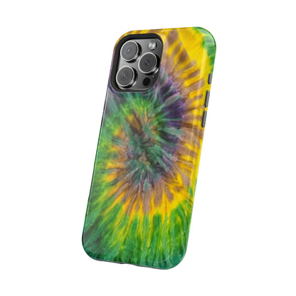 Mardi Gras Tie-Dye Print MagSafe Tough Case for iPhone