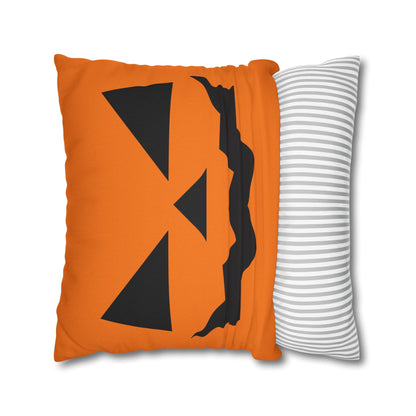 Reversible Moody Jack-O-Lantern - Halloween Pillow Cover