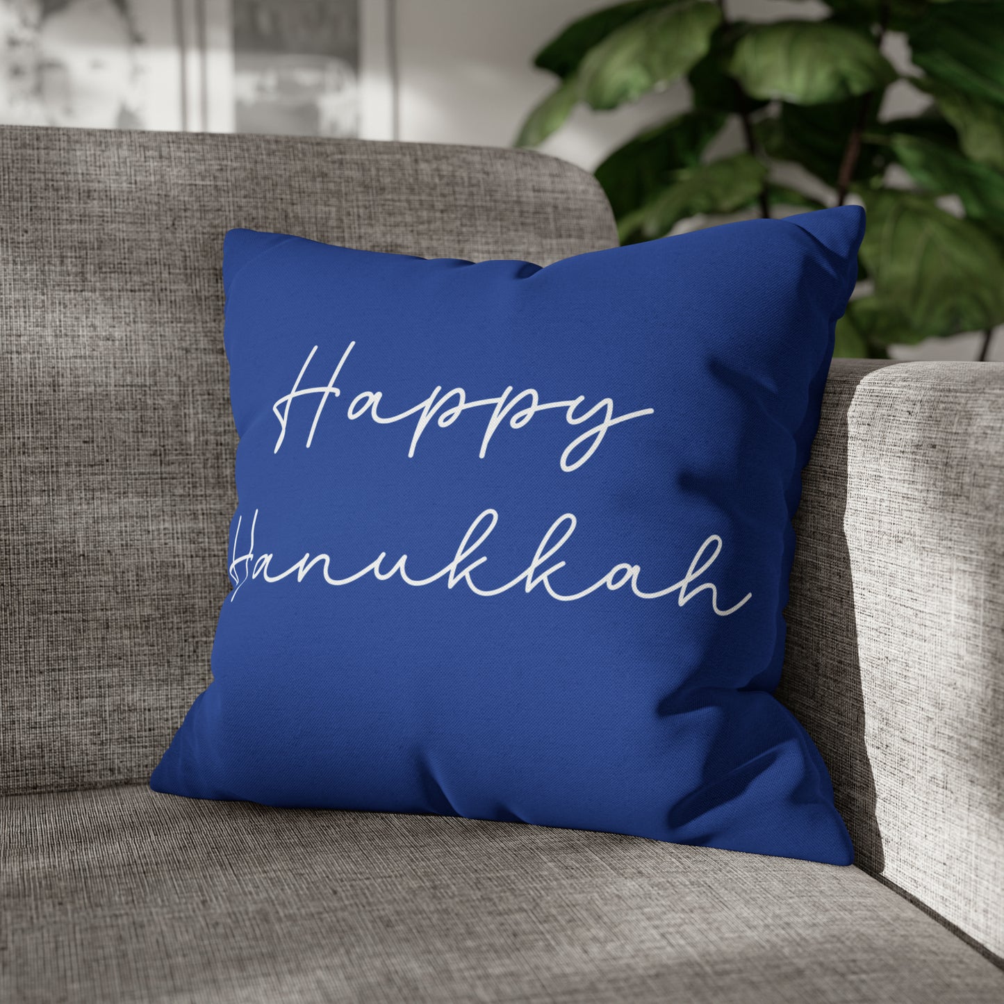 "Happy Hanukkah" Pillow Cover