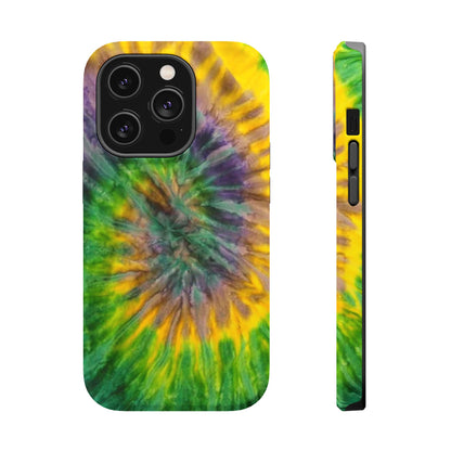 Mardi Gras Tie-Dye Print MagSafe Tough Case for iPhone