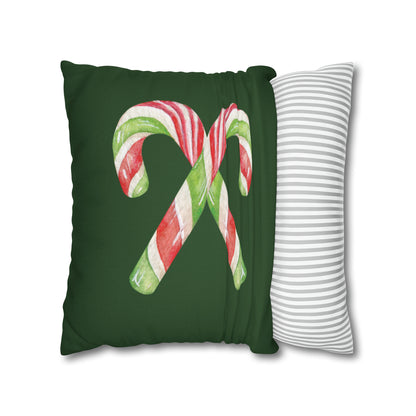 Candy Canes Christmas Pillow Cover