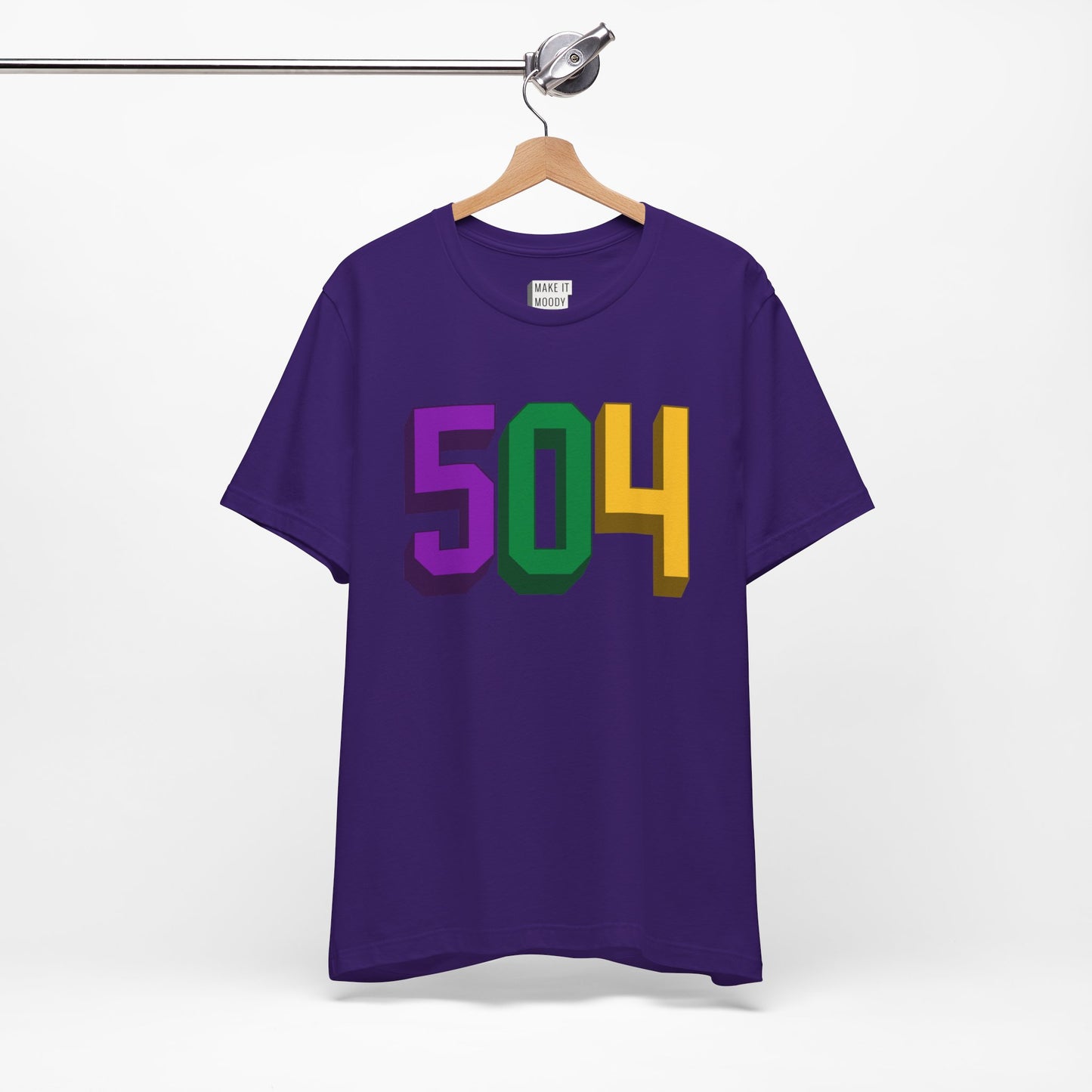 504 Area Code Mardi Gras Tee