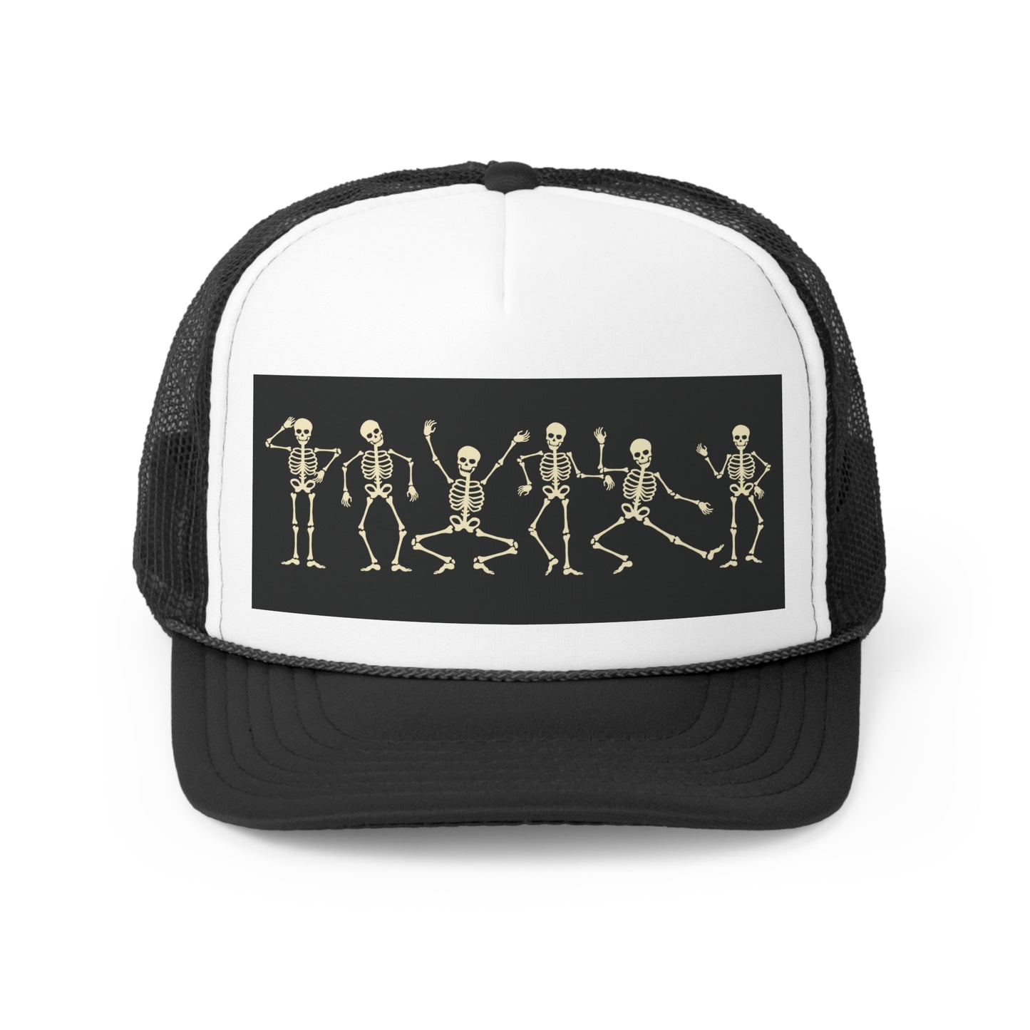 Dancing Skeletons Halloween Trucker Hat