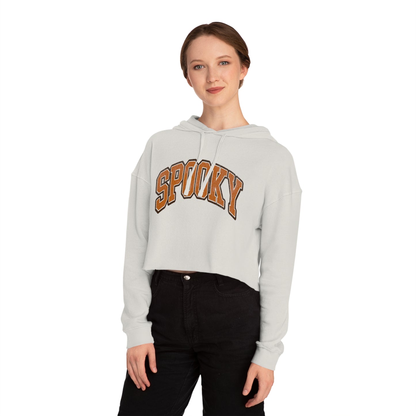 "Spooky" Halloween Women’s Cropped Hoodie