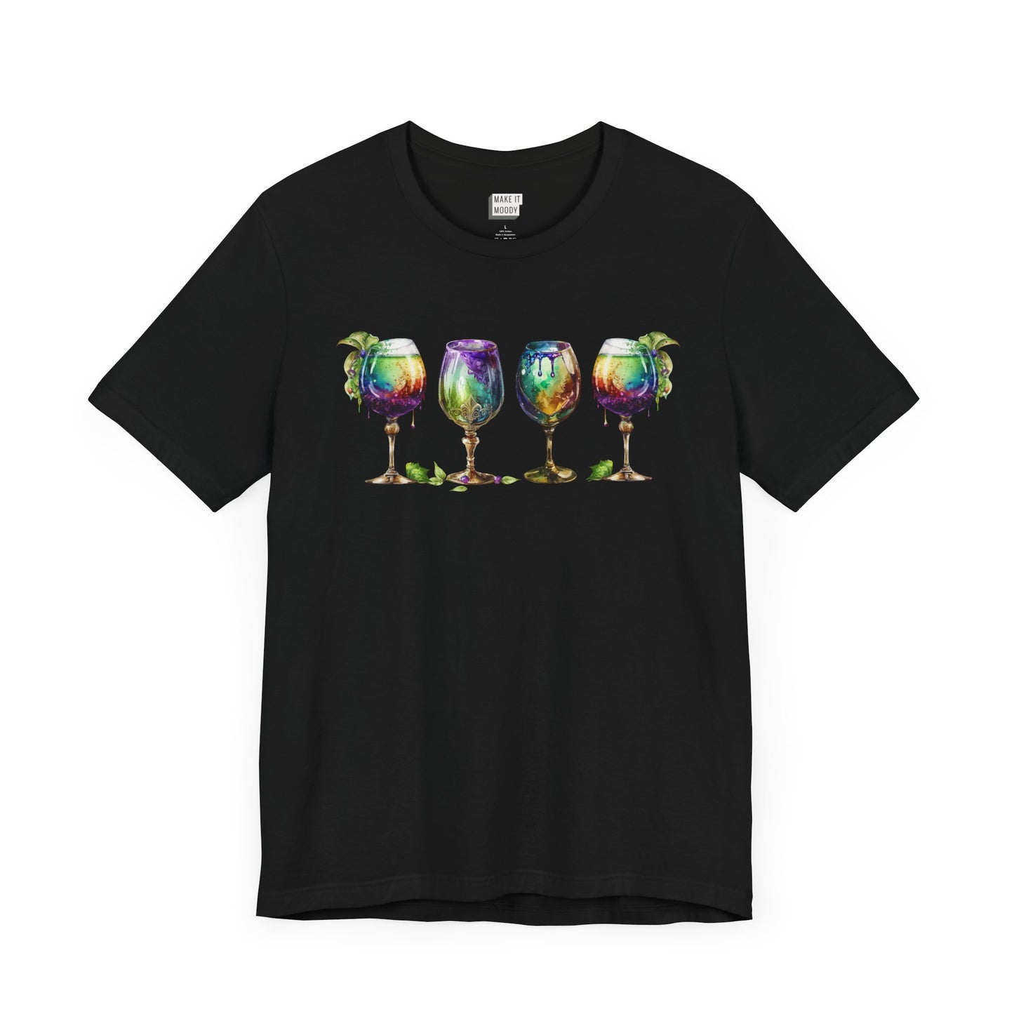 Watercolor Goblet Mardi Gras Tee