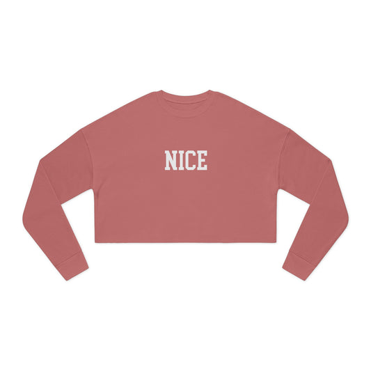 Naughty/Nice - Women's Cropped Christmas Sweatshirt