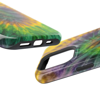 Mardi Gras Tie-Dye Print MagSafe Tough Case for iPhone