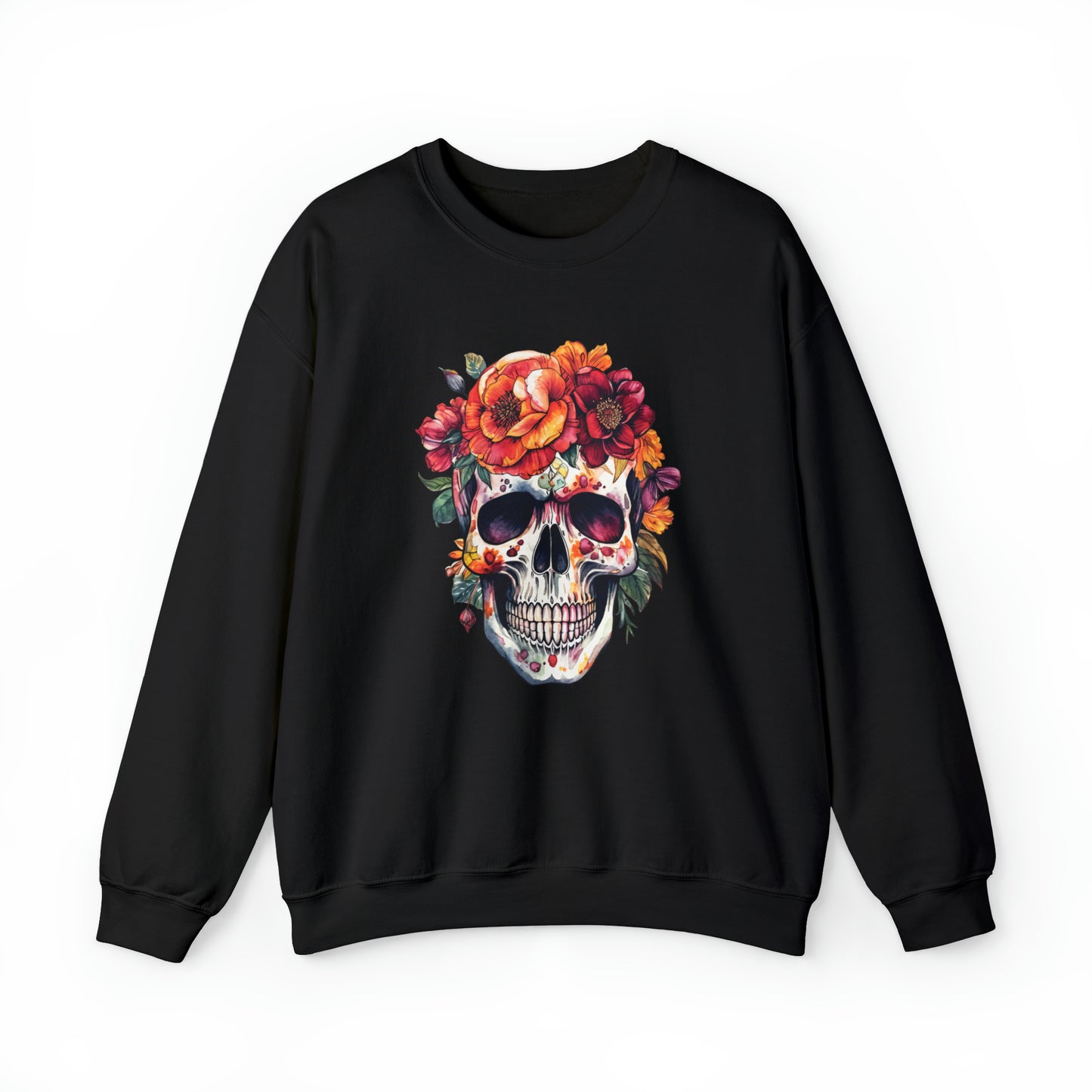 Flower Skull Halloween Sweatshirt