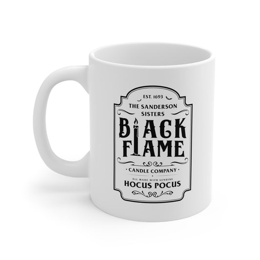 Black Flame Halloween Mug