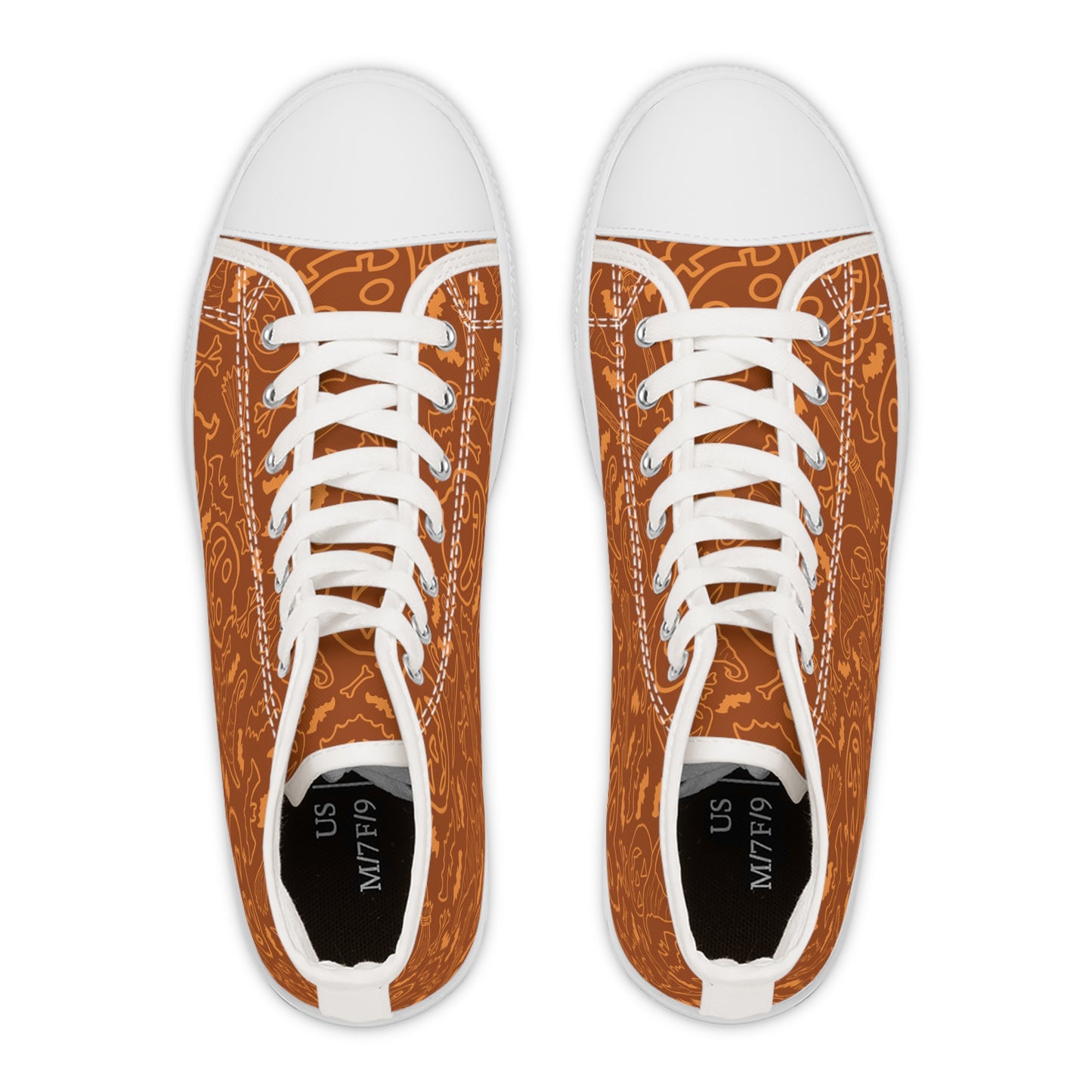 Orange You Glad It's Halloween - Women's High Top Halloween Sneakers