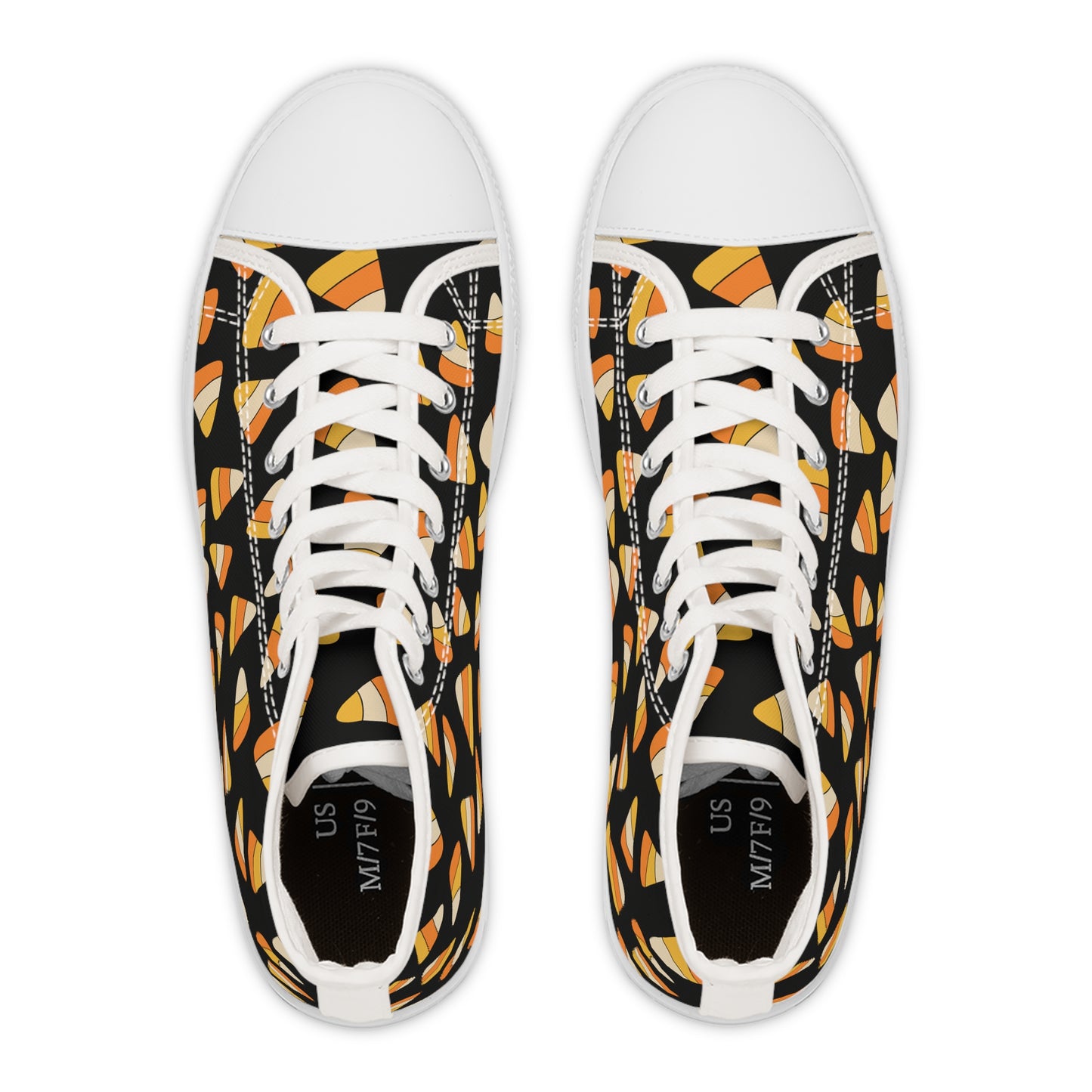 Candy Corn - Women's High Top Halloween Sneakers