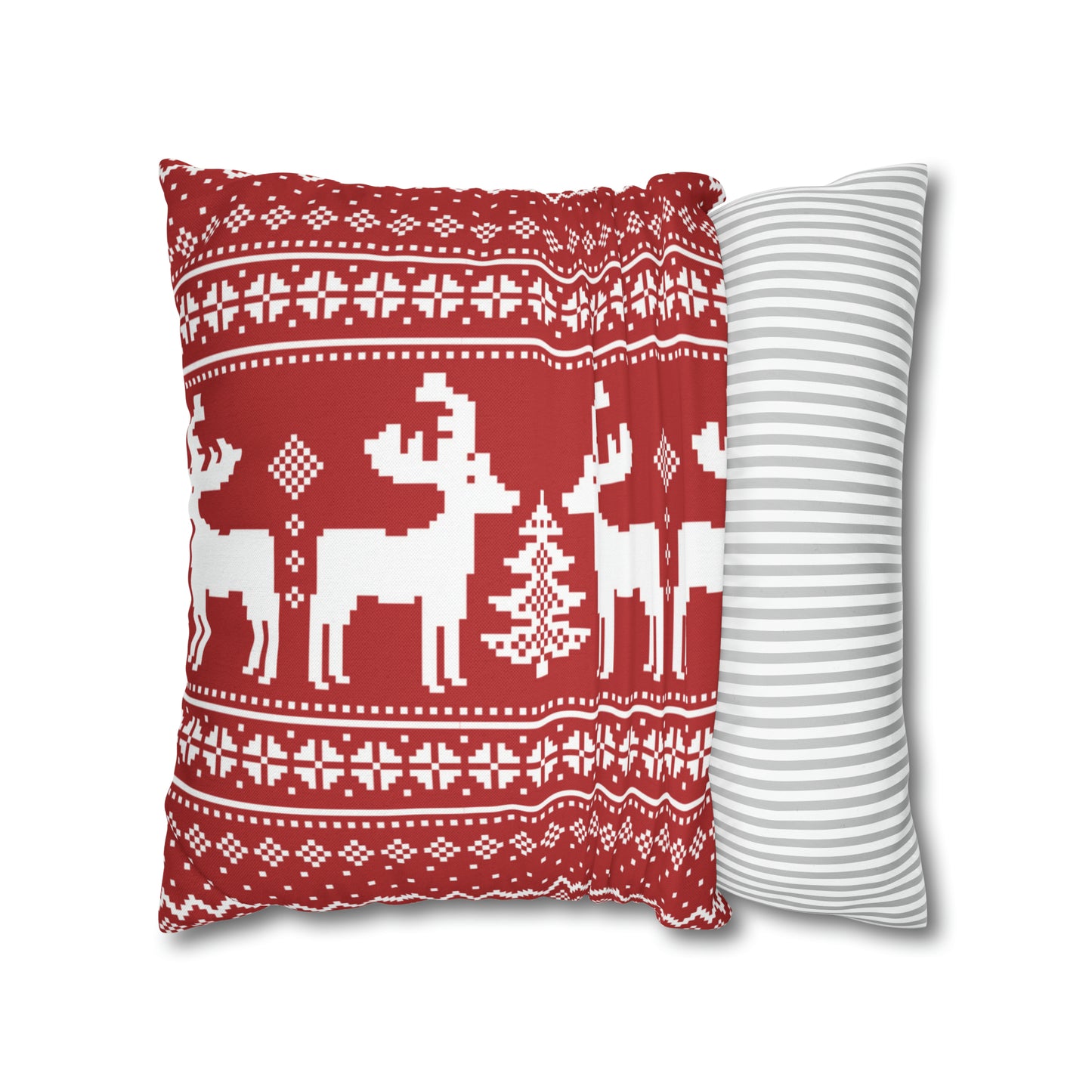 Reindeer Sweater Christmas Pillow Cover