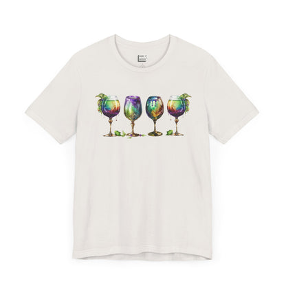 Watercolor Goblet Mardi Gras Tee