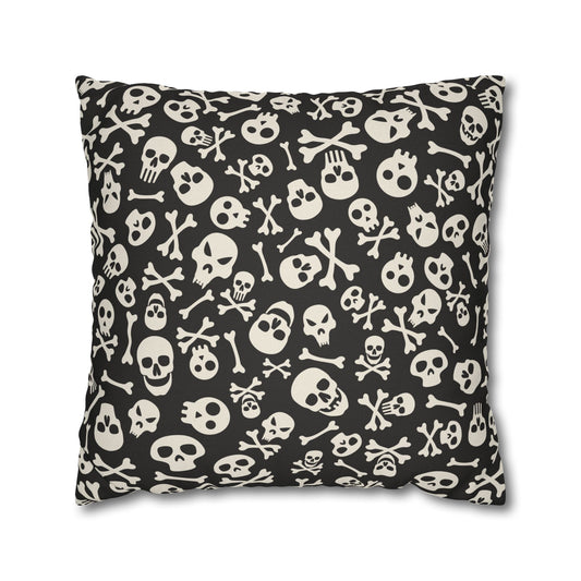 Skull & Crossbones - Halloween Pillow Cover