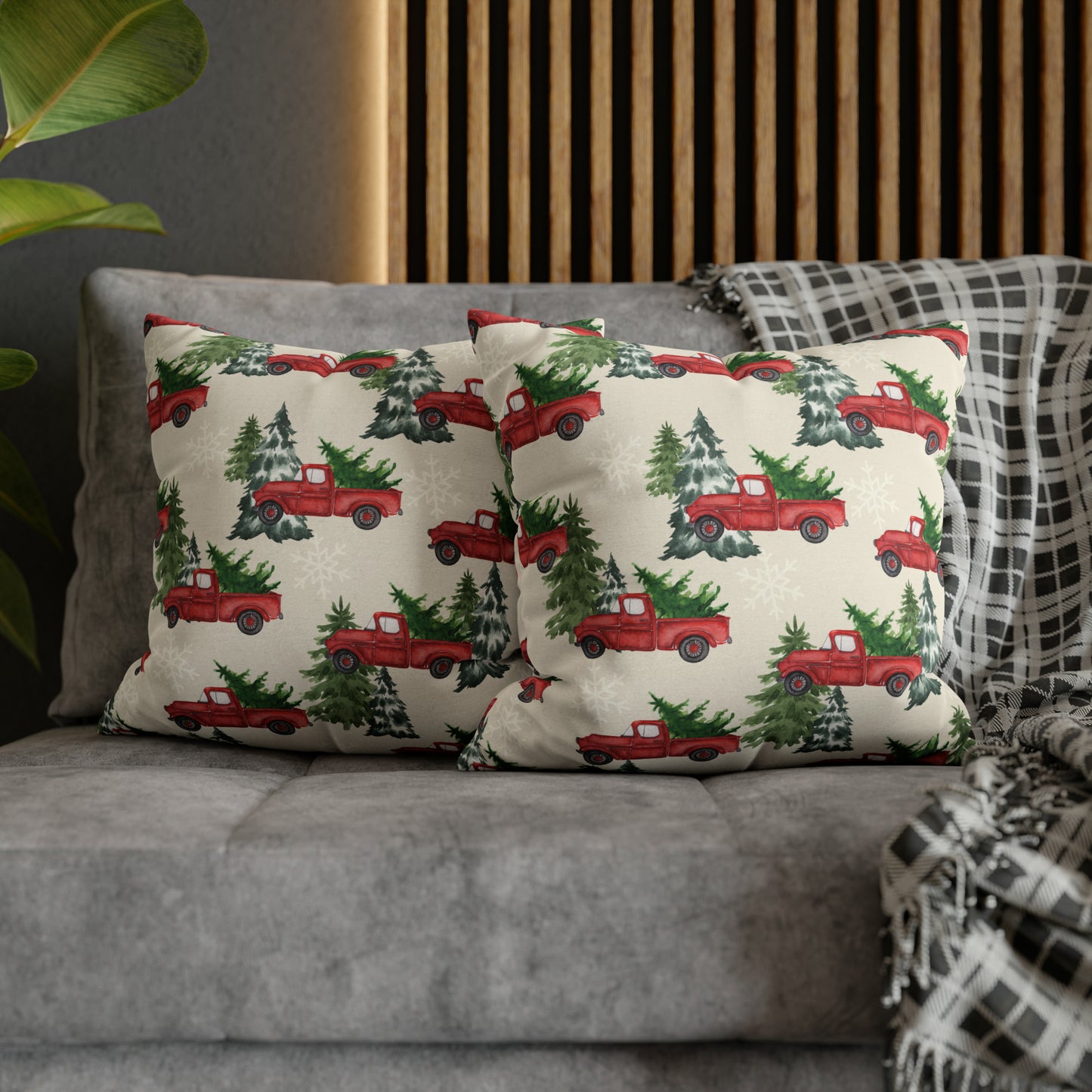 Christmas Tree Farm Christmas Pillow Cover