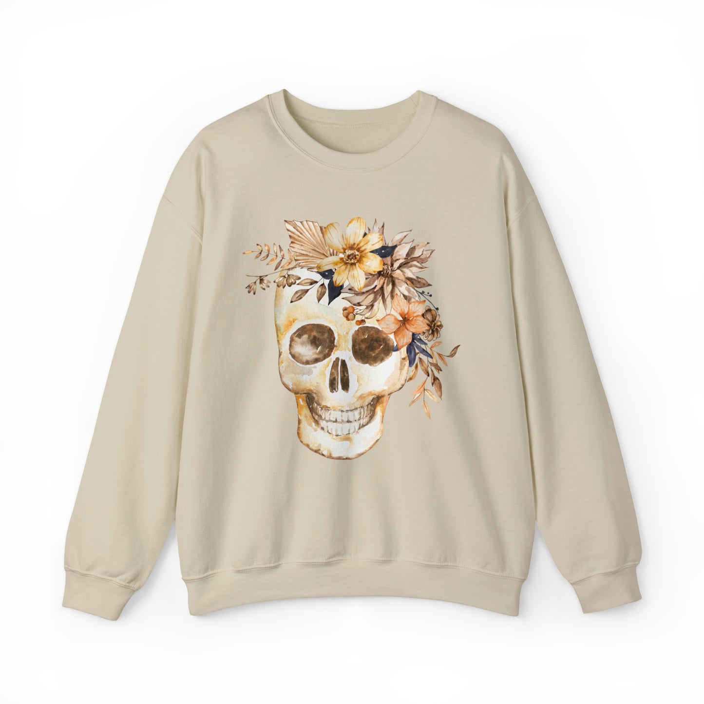 Flower Skull Halloween Sweatshirt