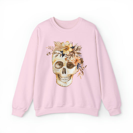 Flower Skull Halloween Sweatshirt