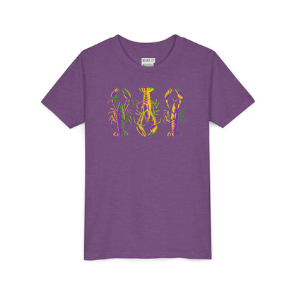 YOUTH Crawfish Mardi Gras Tee for Kids