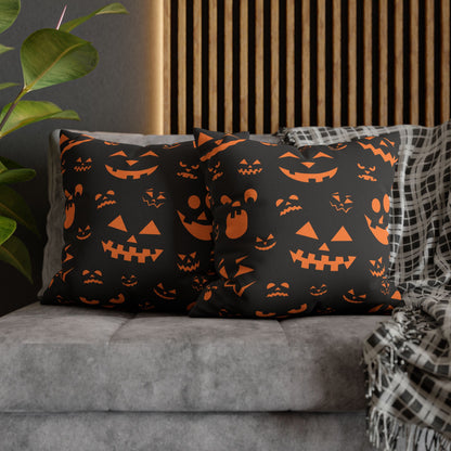 Jovial Jack-O-Lanterns - Halloween Pillow Cover