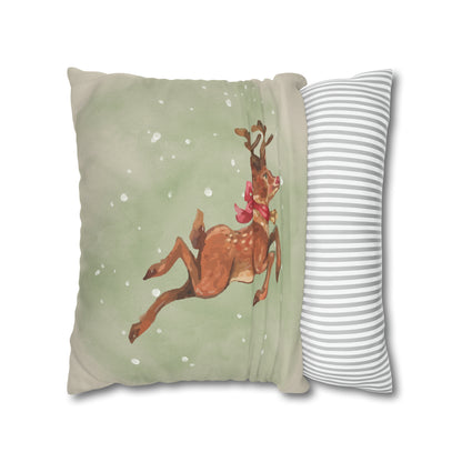 Rudolph Christmas Pillow Cover