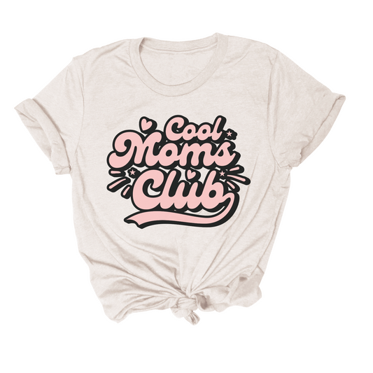 funny t shirt that says cool moms club
