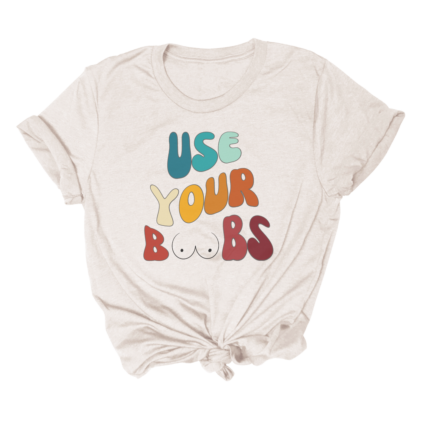 use your boobs clever nursing graphic tee