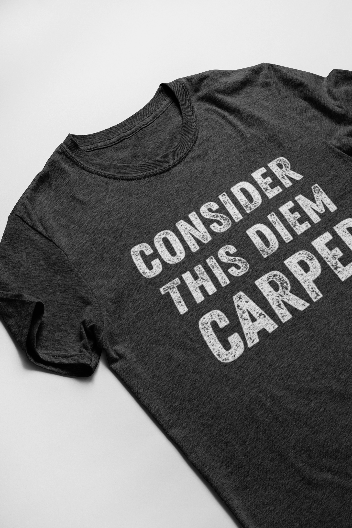 funny t shirt that says consider this diem carped