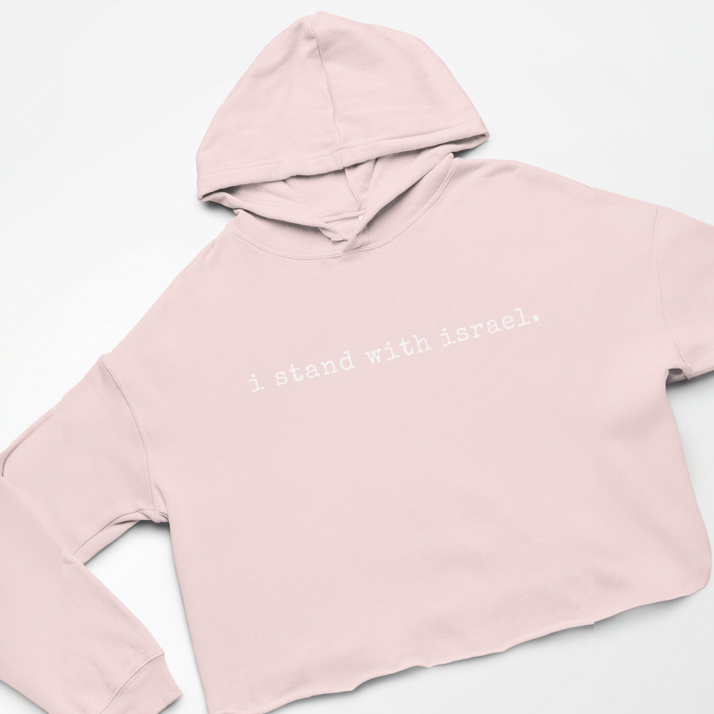 I Stand With Israel Cropped Hoodie