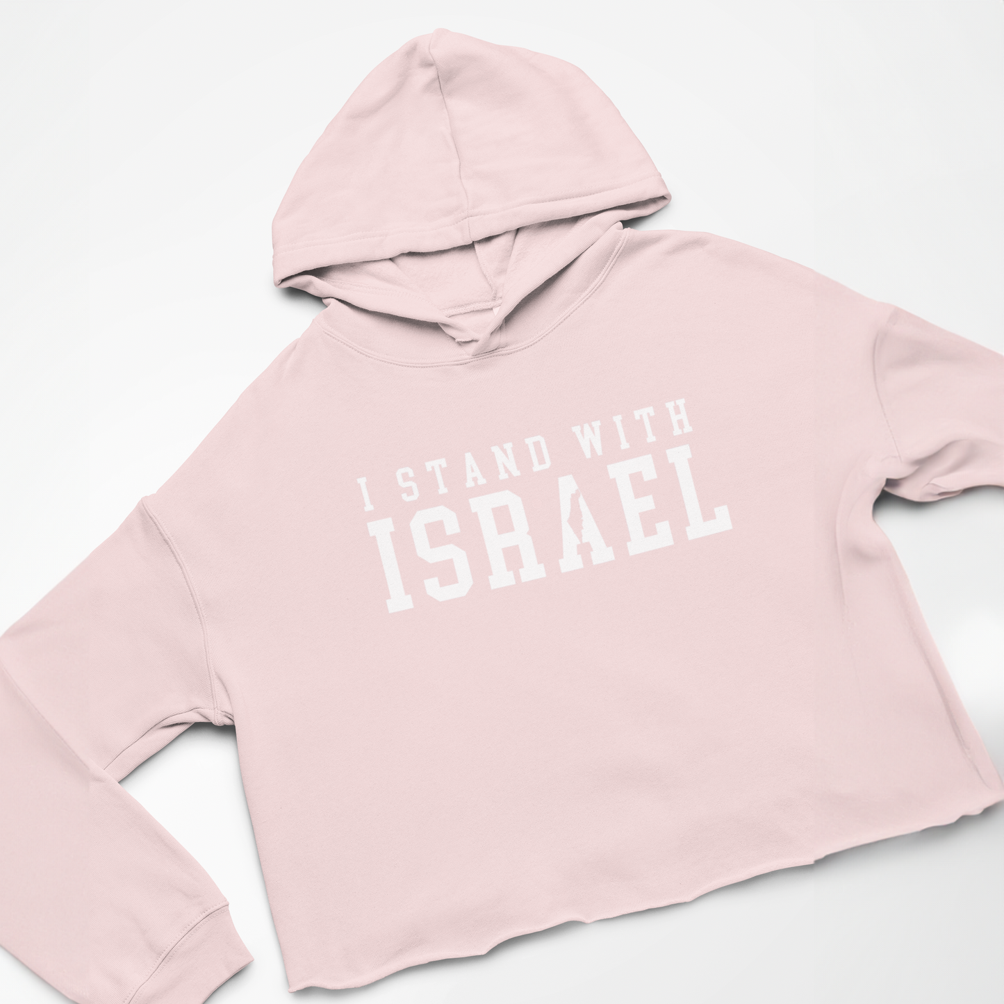 I Stand With Israel Cropped Hoodie