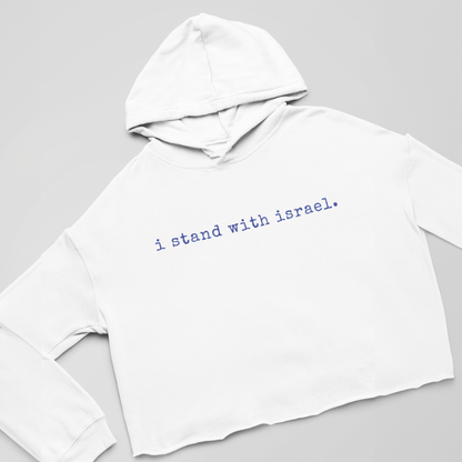 I Stand With Israel Cropped Hoodie