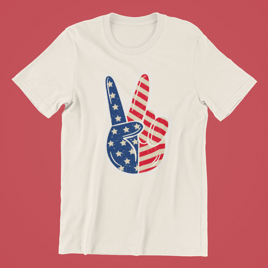 USA Peace Sign Tee